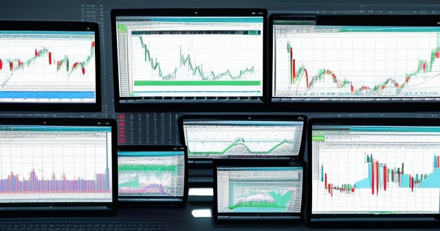 financial market with sentiment indicators