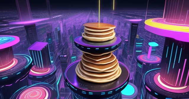 Abstract representation of DeFi technology innovation