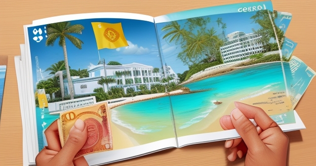 Close-up of new polymer banknotes with security features