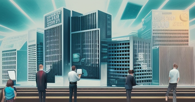 Visual representation of the Federal Reserve building amidst market fluctuations.