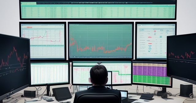 trader analyzing market trends
