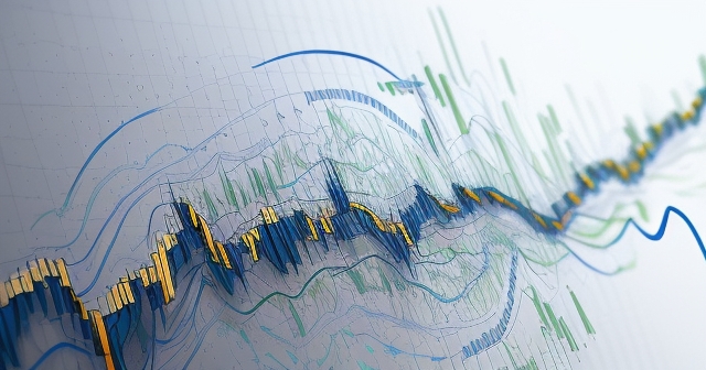 Artistic depiction of traders using Bollinger Bands for decision making
