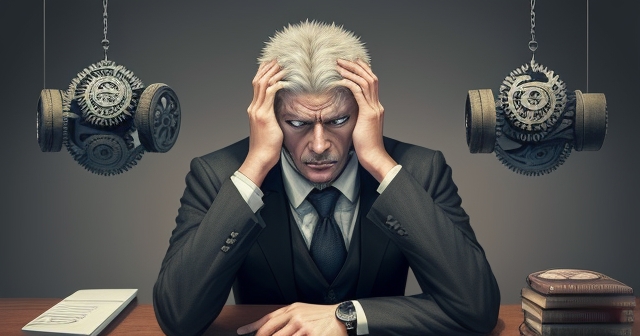 Illustration of fear and greed in trading