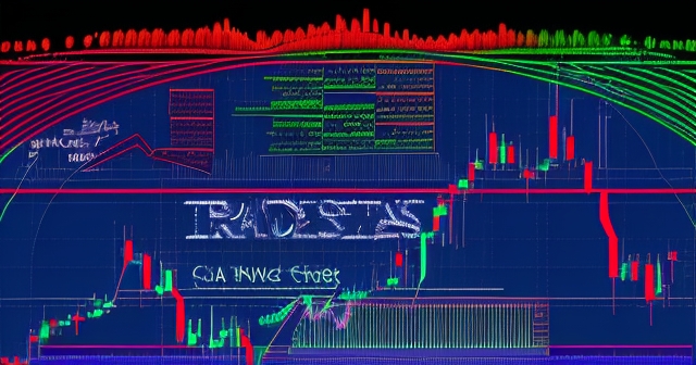 Colorful candlestick charts