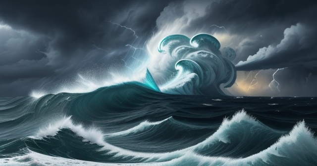 Investors navigating through turbulent financial seas.