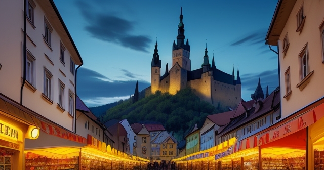 Historical currency exchange illustration
