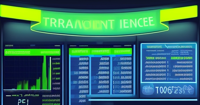 financial quotes on a trading screen
