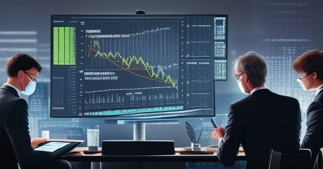 A magnifying glass over financial reports
