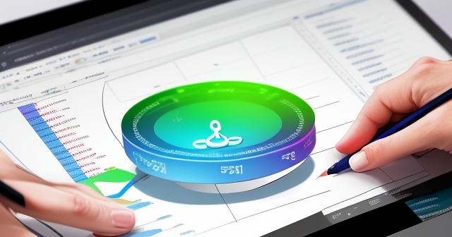 close-up of hands using trading software
