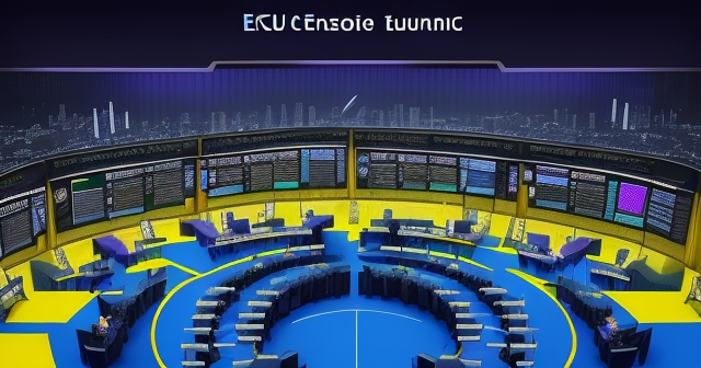 Conceptual image of the European Central Bank structure