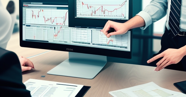 A trader celebrating a successful trade, fist pump with excitement