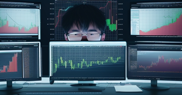 A trading journal open with notes and charts