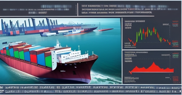 bustling port with cargo ships and containers