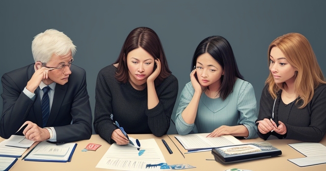 Concept art of a financial planner guiding a client