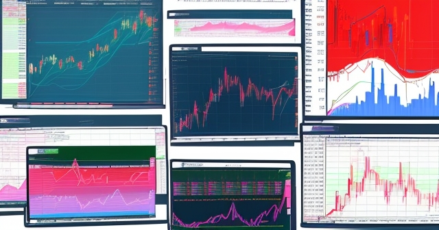 abstract visualization of market trends