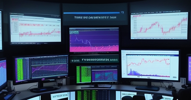 Online trading platform interface on a computer screen