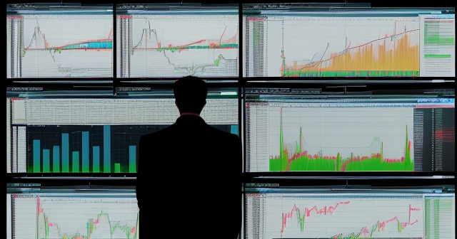 An illustration showcasing a comparison between backtesting and live trading