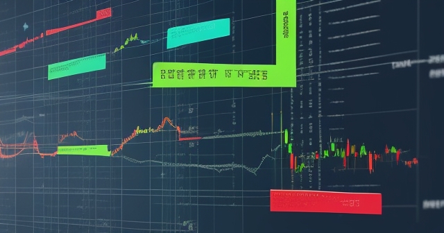 Trader analyzing market data in front of screens