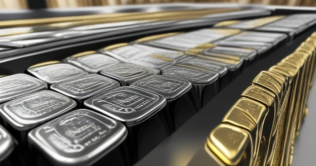 An artistic representation of macroeconomic factors influencing precious metals
