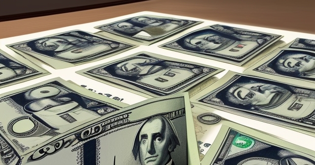High-quality fake money display for filming