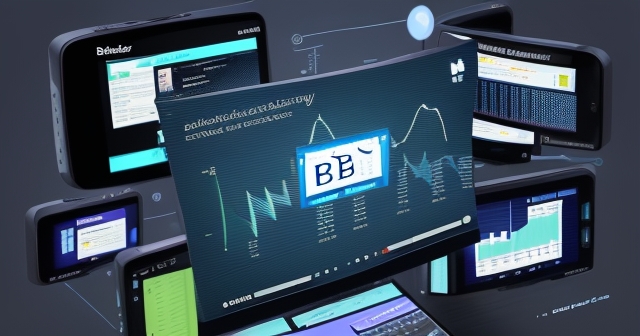 Graphs depicting BlackBerry's stock performance