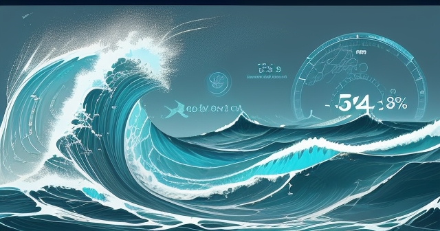Ocean waves symbolizing market currents