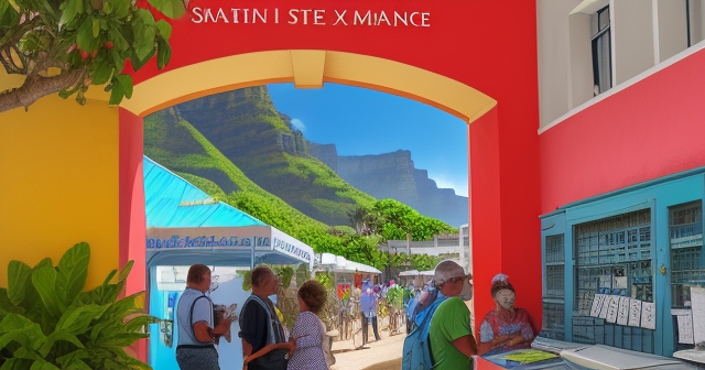 People engaging in trade on Saint Helena