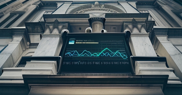 An economist analyzing charts with Open Market Operations graphics.