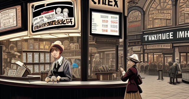 Vintage bucket shop interior
