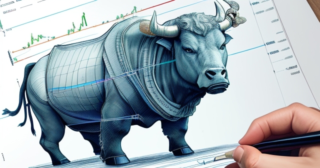 Overlaid Fibonacci retracement levels on a forex chart