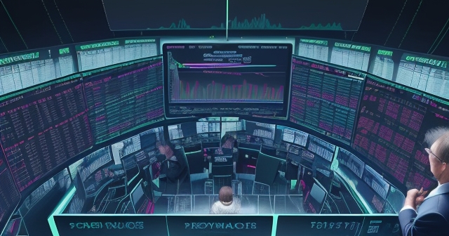 A trader analyzing futures prices on a digital screen