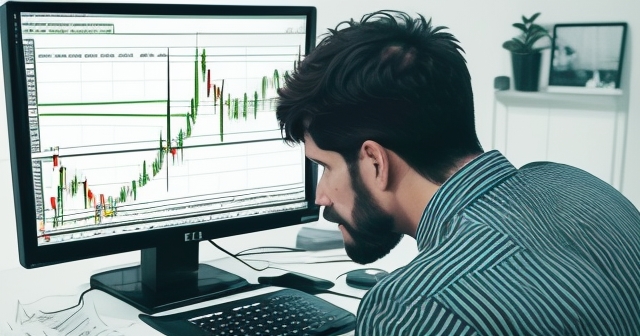 A trader analyzing Forex charts
