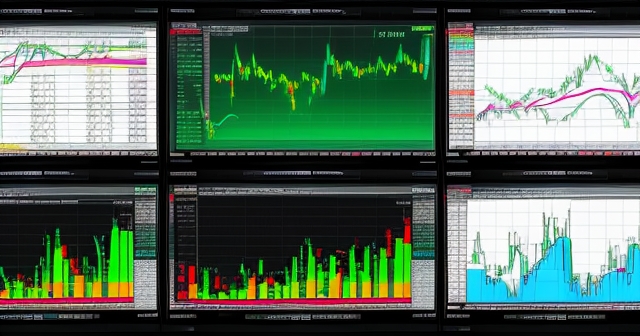 colorful financial charts