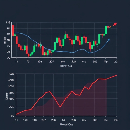 Forex market price fluctuations illustration