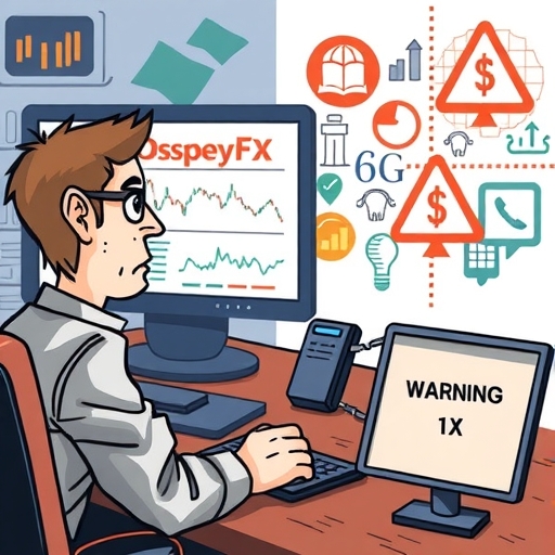 A collage of regulatory symbols representing broker transparency