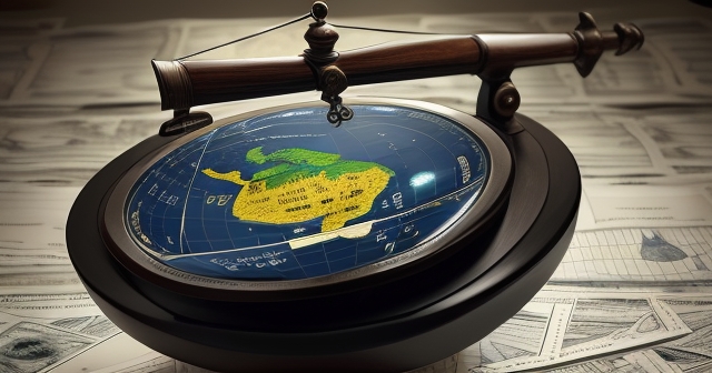 A navigator studying charts of government bonds