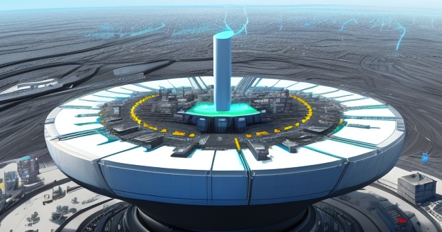 A captivating view of lithium mining process in nature