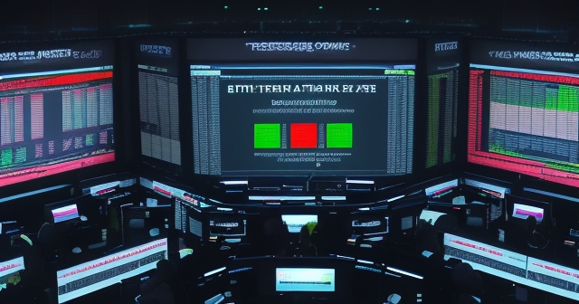 Algorithm patterns on a digital screen