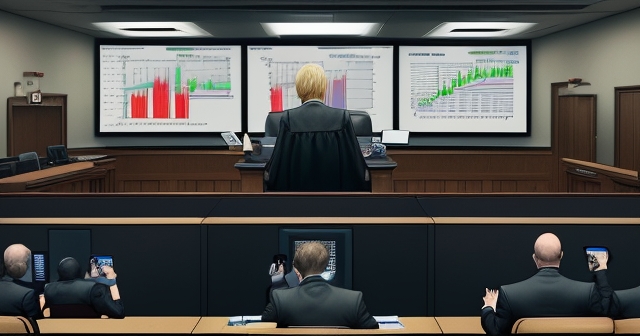 Contrasting image of SBF's public image versus courtroom reality.