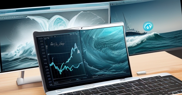 compass guiding through stock market data