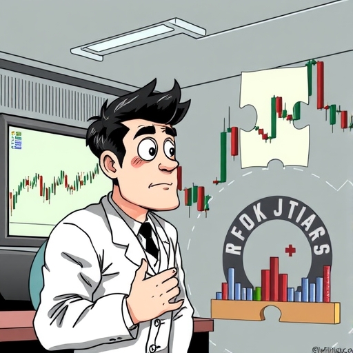 A magician performing a trick on stock prices