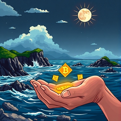A visual metaphor of holding onto growth with diamond hands