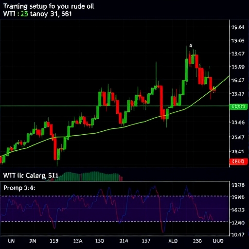 WTI crude oil chart analysis with indicators