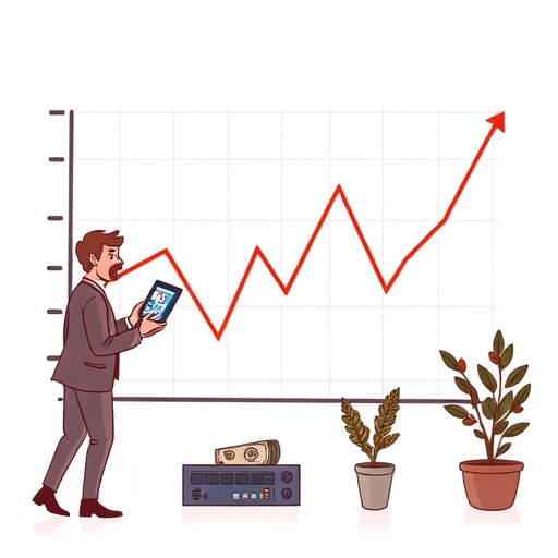 A person buying shares at discounted prices
