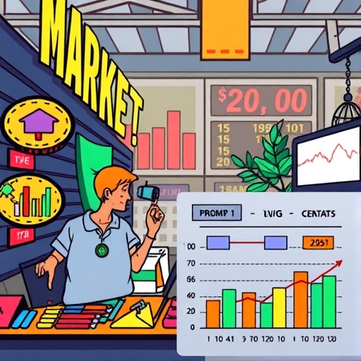 A trader analyzing charts amid economic indicators