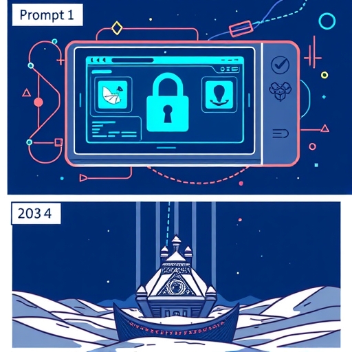A digital landscape depicting the concept of self-sovereignty in cryptocurrency ownership.