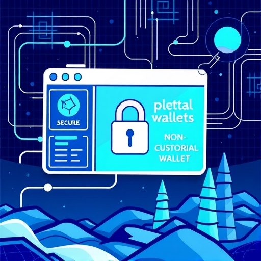 An illustration showing the contrast between custodial and non-custodial wallet ownership.