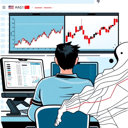 A trader analyzing charts showing currency momentum