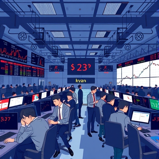 An illustration showcasing psychological levels as invisible magnets in trading.