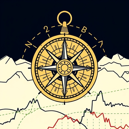 A compass guiding through financial markets